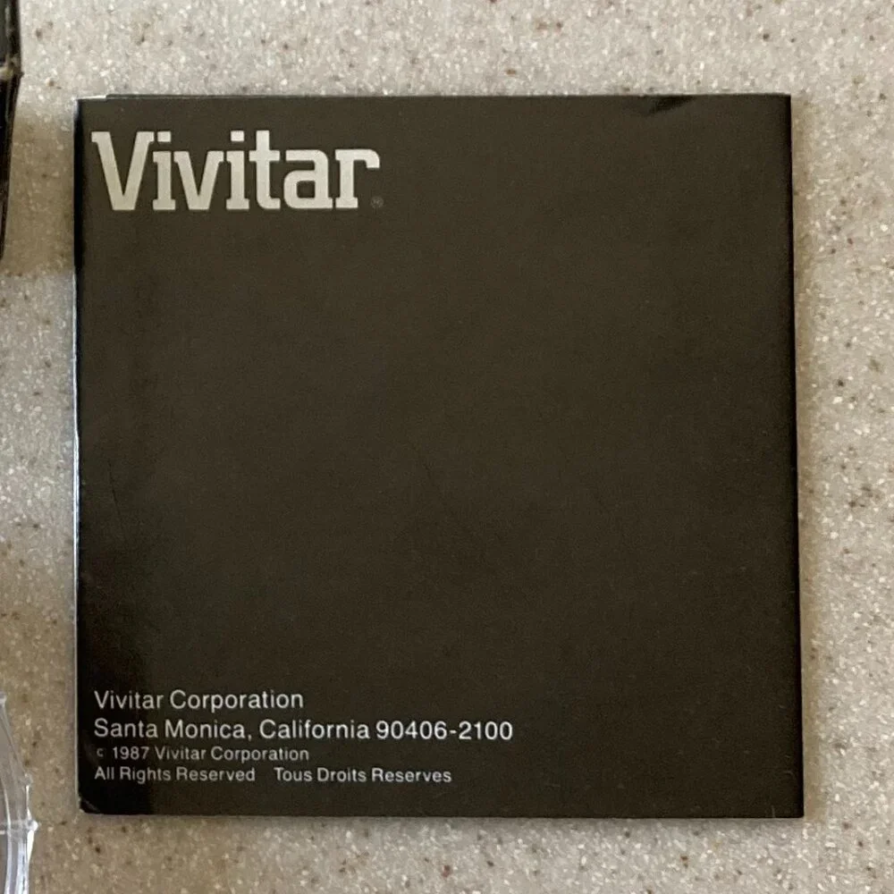 Vintage Vivitar UV Camera Lens Filter - UV Haze 46mm - NOS